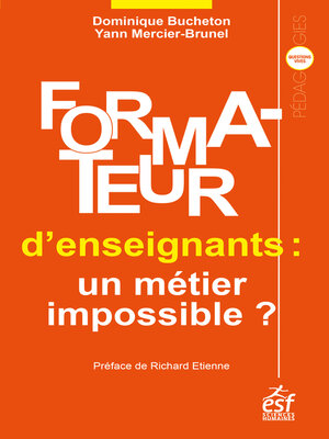 cover image of Formateur d'enseignants, un métier impossible ?